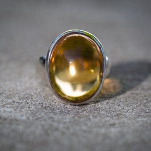 Shop Citrine Rings! Citrine Cabochon 7.25 – Citrine Ring – Citrine Cabochon Ring size 7.25 -november birthstone Citrine Ring – beautiful citrine sterling silver | Natural genuine Citrine rings, simple unique handcrafted gemstone rings. #rings #jewelry #shopping #gift #handmade #fashion #style #affiliate #ad
