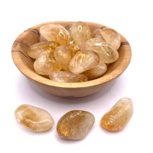 Shop Tumbled Crystals & Pocket Stones! Citrine Tumbled Stone 20-30mm Happiness Charka | Natural genuine stones & crystals in various shapes & sizes. Buy raw cut, tumbled, or polished gemstones for making jewelry or crystal healing energy vibration raising reiki stones. #crystals #gemstones #crystalhealing #crystalsandgemstones #energyhealing #affiliate #ad