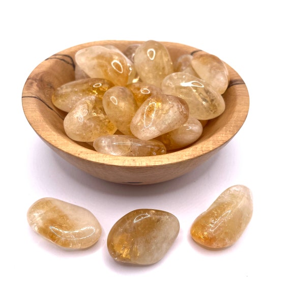 Citrine Tumbled Stone 20-30mm Happiness Charka