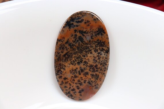 Natural Honey Dendrite Agate Cabochon, Big Size, Honey Dendrite Agate Loose Stone, Dendrite Agate Loose Gemstone, Pocket Stone, Brown Stone.