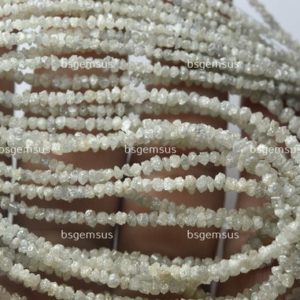 Shop Diamond Chip & Nugget Beads! 7 Inches Strand,Finest Quality,Natural White Diamond Faceted Uncut Chips Shaped Beads,2-3mm, | Natural genuine chip Diamond beads for beading and jewelry making.  #jewelry #beads #beadedjewelry #diyjewelry #jewelrymaking #beadstore #beading #affiliate #ad
