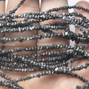 Shop Diamond Chip & Nugget Beads! 7 Inches Strand,Finest Quality,Natural Black Diamond Faceted Uncut Chips Shaped Beads,2-3mm, | Natural genuine chip Diamond beads for beading and jewelry making.  #jewelry #beads #beadedjewelry #diyjewelry #jewelrymaking #beadstore #beading #affiliate #ad