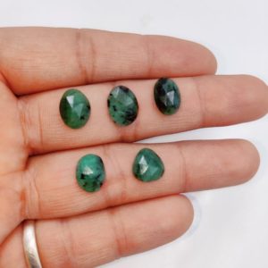 Shop Emerald Cabochons! Emerald Rose cut 5pc/10pc Lot 8 To 14 MM Rose cut, Emerald Gemstone, Rose cut Cabochon, use in jewllery | Natural genuine stones & crystals in various shapes & sizes. Buy raw cut, tumbled, or polished gemstones for making jewelry or crystal healing energy vibration raising reiki stones. #crystals #gemstones #crystalhealing #crystalsandgemstones #energyhealing #affiliate #ad