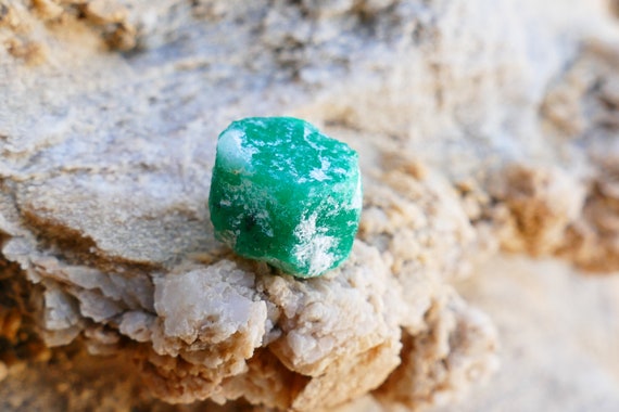 Doubly Terminated Emerald Crystal Mineral Specimen