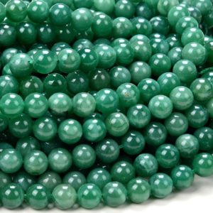 Shop Emerald Round Beads! Natural Green Mica Muscovite in Fuchsite Emerald Light Green Gemstone Grade AAA Round 6MM 8MM 10MM Loose Beads BULK LOT(D260) | Natural genuine round Emerald beads for beading and jewelry making.  #jewelry #beads #beadedjewelry #diyjewelry #jewelrymaking #beadstore #beading #affiliate #ad