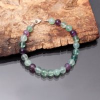Aaa Fluorite Beaded Bracelet-8mm Smooth Round Gemstone Bracelet-natural Fluorite Fine Beads Jewelry-customize In Length-semi Precious Beads | Natural genuine Gemstone jewelry. Buy crystal jewelry, handmade handcrafted artisan jewelry for women.  Unique handmade gift ideas. #jewelry #beadedjewelry #beadedjewelry #gift #shopping #handmadejewelry #fashion #style #product #jewelry #affiliate #ad