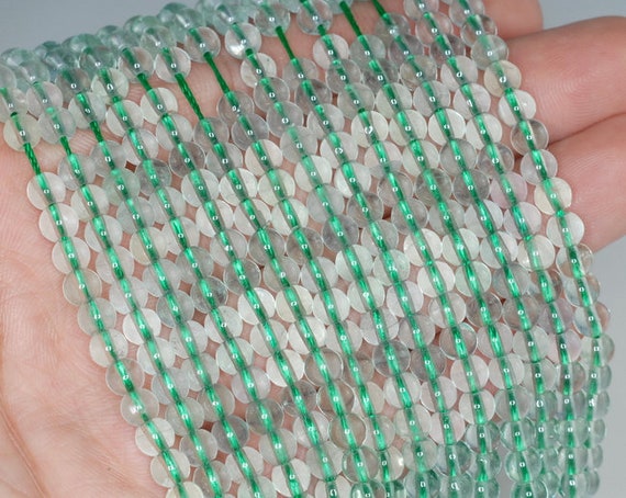 6mm Green Fluorite Gemstone Grade A Round Beads 15.5 Inch Full Strand Bulk Lot 1,2,6,12 And 50 (90187769-686)