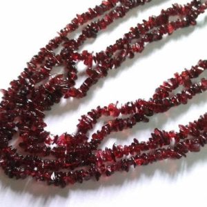 Shop Garnet Chip & Nugget Beads! 3mm To 5mm Approx..red Garnet 34 Inch Uncut Beads Strand, Red Garnet Chips Beads Uncut Garnet, Chips Beads Garnet, Elegent Finest Quality | Natural genuine chip Garnet beads for beading and jewelry making.  #jewelry #beads #beadedjewelry #diyjewelry #jewelrymaking #beadstore #beading #affiliate #ad