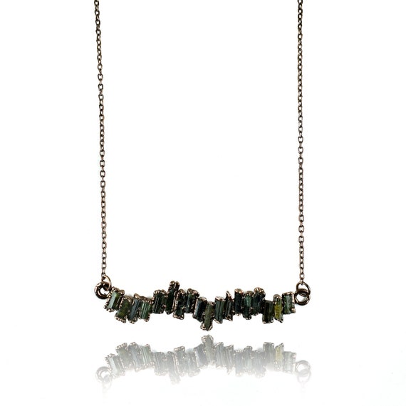 Natural Green Tourmaline Necklace | Gemstone Necklace | Hanging Pendant | Natural Stone Pendant | Pendant For Women | Women Pendant Jewelry