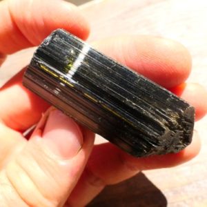 Black Green Tourmaline crystal point / terminated tourmaline tip | Natural genuine stones & crystals in various shapes & sizes. Buy raw cut, tumbled, or polished gemstones for making jewelry or crystal healing energy vibration raising reiki stones. #crystals #gemstones #crystalhealing #crystalsandgemstones #energyhealing #affiliate #ad