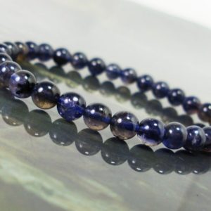 Shop Iolite Jewelry! Natural Iolite Cordierite Bracelet, Unisex Women Men Bracelet, Natural Gemstone Bracelet, September Birthstone, Gift for Her Him + Gift Bag | Natural genuine Iolite jewelry. Buy crystal jewelry, handmade handcrafted artisan jewelry for women.  Unique handmade gift ideas. #jewelry #beadedjewelry #beadedjewelry #gift #shopping #handmadejewelry #fashion #style #product #jewelry #affiliate #ad