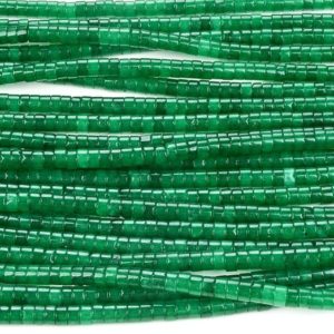 Shop Jade Bead Shapes! 4X2MM Emerald Green Jade Gemstone Heishi Discs Loose Beads (P17) | Natural genuine other-shape Jade beads for beading and jewelry making.  #jewelry #beads #beadedjewelry #diyjewelry #jewelrymaking #beadstore #beading #affiliate #ad