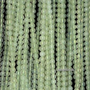 3mm Glowing Green Jade Gemstone Grade A Green Round 3mm Loose Beads 16 Inch Full Strand Bulk Lot 1,2,6,12 And 50 (90147935-107-3mm F)