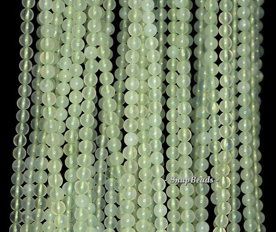 3mm Glowing Green Jade Gemstone Grade A Green Round 3mm Loose Beads 16 Inch Full Strand Bulk Lot 1,2,6,12 And 50 (90147935-107-3mm F)