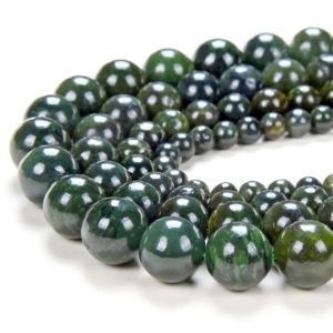 Natural Canadian Nephrite Jade Gemstone Grade A Round 3MM 4MM 5MM 6MM 7MM 8MM 9MM 10MM 11MM 12MM 13MM 14MM 15MM Loose Beads BULK(D148 D149) | Natural genuine round Gemstone beads for beading and jewelry making.  #jewelry #beads #beadedjewelry #diyjewelry #jewelrymaking #beadstore #beading #affiliate #ad