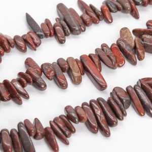 Shop Jasper Chip & Nugget Beads! 12-24×3-5MM Red Brecciated Jasper Beads Stick Pebble Chip Grade AAA Genuine Natural Gemstone Loose Beads15.5" / 7.5“Bulk Lot Options(111254) | Natural genuine chip Jasper beads for beading and jewelry making.  #jewelry #beads #beadedjewelry #diyjewelry #jewelrymaking #beadstore #beading #affiliate #ad