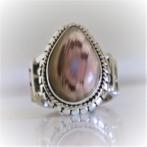 Imperial Jasper Ring, 925 Sterling Silver Ring, Natural Genuine Imperial Jasper Gemstone Ring, Handmade Ring Jewelry, Christmas Gift, Navajo