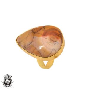 Shop Jasper Rings! Size 6.5 – Size 8 Birds Eye Jasper Ring Meditation Ring 24K Gold Ring GPR866 | Natural genuine Jasper rings, simple unique handcrafted gemstone rings. #rings #jewelry #shopping #gift #handmade #fashion #style #affiliate #ad
