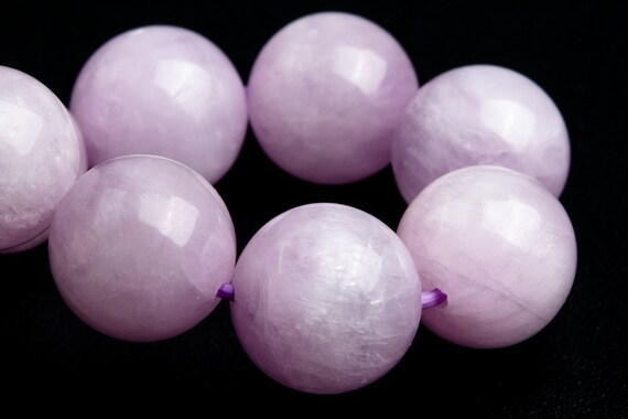 11-12mm Kunzite Beads Purple Pink Bracelet Grade Aaa Genuine Natural Round Gemstone 8" (118821h-2589)