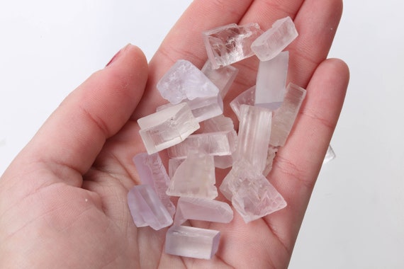 Raw Kunzite Pieces, Rough Kunzite, Genuine Kunzite Crystal, Healing Crystal, Bulk Raw Gemstone, Lkunzite001