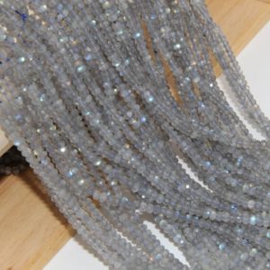 Shop Labradorite Faceted Beads! Natural Labradorite Rondelle Faceted Beads,Semi Precious Stone Rondelle Beads,2x3mm/2.5x4mm Loose Rondelle Beads,High Quality Gemstone Beads | Natural genuine faceted Labradorite beads for beading and jewelry making.  #jewelry #beads #beadedjewelry #diyjewelry #jewelrymaking #beadstore #beading #affiliate #ad