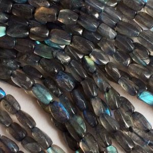 Shop Labradorite Necklaces! 7mm Labradorite Faceted Small Pipe Beads, Labradorite Flashy Blue Fire Gemstone, 13 Inch Labradorite For Necklace (1ST To  5ST Options) | Natural genuine Labradorite necklaces. Buy crystal jewelry, handmade handcrafted artisan jewelry for women.  Unique handmade gift ideas. #jewelry #beadednecklaces #beadedjewelry #gift #shopping #handmadejewelry #fashion #style #product #necklaces #affiliate #ad