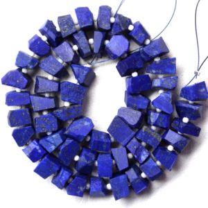Good Quality 50 Pieces Natural Lapis Lazuli Gemstone, Center Drilled , Uneven shape Rough Size 6-8 MM,Making Blue Jewelry Raw Wholesale Rate | Natural genuine chip Gemstone beads for beading and jewelry making.  #jewelry #beads #beadedjewelry #diyjewelry #jewelrymaking #beadstore #beading #affiliate #ad