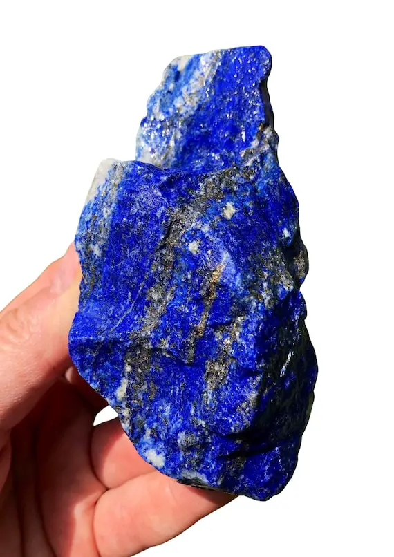 Raw Lapis Lazuli Stone - A-quality Lapis Lazuli - Rough Lapis Lazuli - Natural Blue Lapis Lazuli W/ Pyrite - High Grade Lapis Lazuli