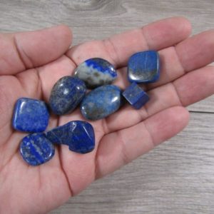 Shop Lapis Lazuli Stones & Crystals! Lapis 0.5 inch + Tumbled Stone T123 | Natural genuine stones & crystals in various shapes & sizes. Buy raw cut, tumbled, or polished gemstones for making jewelry or crystal healing energy vibration raising reiki stones. #crystals #gemstones #crystalhealing #crystalsandgemstones #energyhealing #affiliate #ad