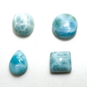 Shop Larimar Bead Shapes! 1PC  Small Natural Dominican Larimar Cabochon Polished Gemstone Round Pear Tear Oval Square Beads for Ring Necklace Pendant Jewelry – PGL110 | Natural genuine other-shape Larimar beads for beading and jewelry making.  #jewelry #beads #beadedjewelry #diyjewelry #jewelrymaking #beadstore #beading #affiliate #ad