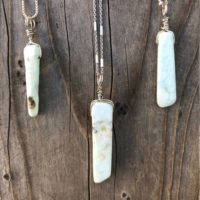 Chakra Jewelry / Larimar / Larimar Pendant / Larimar Necklace / Reiki Necklace / Sterling Silver | Natural genuine Gemstone jewelry. Buy crystal jewelry, handmade handcrafted artisan jewelry for women.  Unique handmade gift ideas. #jewelry #beadedjewelry #beadedjewelry #gift #shopping #handmadejewelry #fashion #style #product #jewelry #affiliate #ad