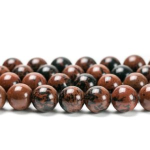 Shop Mahogany Obsidian Beads! Mahogany Obsidian Round Beads 15" Full Strand 4mm 6mm 8mm 10mm 12mm | Natural genuine round Mahogany Obsidian beads for beading and jewelry making.  #jewelry #beads #beadedjewelry #diyjewelry #jewelrymaking #beadstore #beading #affiliate #ad