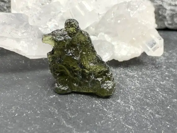Moldavite - 1.91gr - Raw Moldavite Crystal, Genuine Moldavite Tektite, Czech Powerful Moldavite