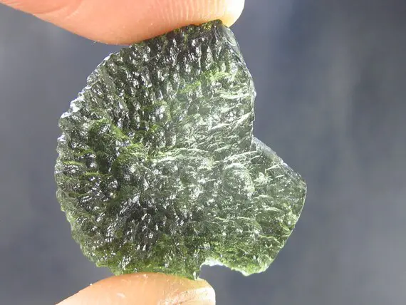 Moldavite Tektite Raw Piece From Czech Republic - 1.0" - 21.50 Carats - 4.30 Grams