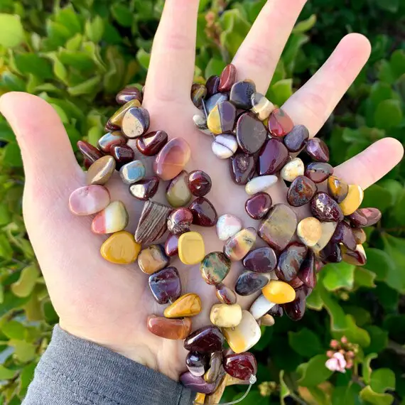 1 Strand/15" Natural Mookaite Jasper Healing Gemstone Free Form Teardrop Briolette 10-20mm Pendant Drop Bead For Earrings Jewelry Making