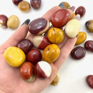 Shop Tumbled Mookaite Jasper Crystals & Pocket Stones! Tumbled Mookaite, Healing Mookaite Stone, Polished Mookaite, Mookaite Tumble, T-73 | Natural genuine stones & crystals in various shapes & sizes. Buy raw cut, tumbled, or polished gemstones for making jewelry or crystal healing energy vibration raising reiki stones. #crystals #gemstones #crystalhealing #crystalsandgemstones #energyhealing #affiliate #ad