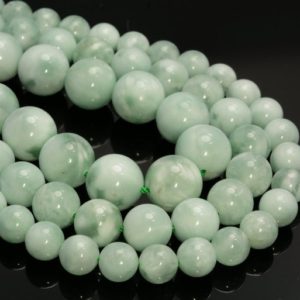 Genuine Natural Green Moonstone Gemstone Grade AAA 3mm 4mm 6mm 8mm 10mm 12mm 14mm Round Loose Beads (A252) | Natural genuine round Gemstone beads for beading and jewelry making.  #jewelry #beads #beadedjewelry #diyjewelry #jewelrymaking #beadstore #beading #affiliate #ad