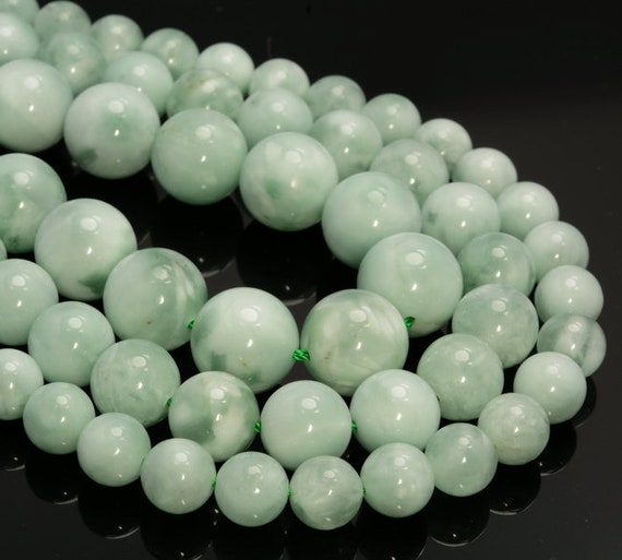 Genuine Natural Green Moonstone Gemstone Grade Aaa 3mm 4mm 6mm 8mm 10mm 12mm 14mm Round Loose Beads (a252)