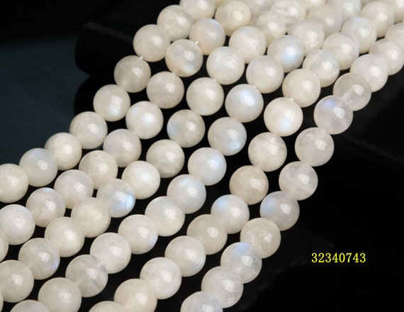 Natural Moonstone Gemstone Grade A Round 8mm 10mm 12mm Loose Beads