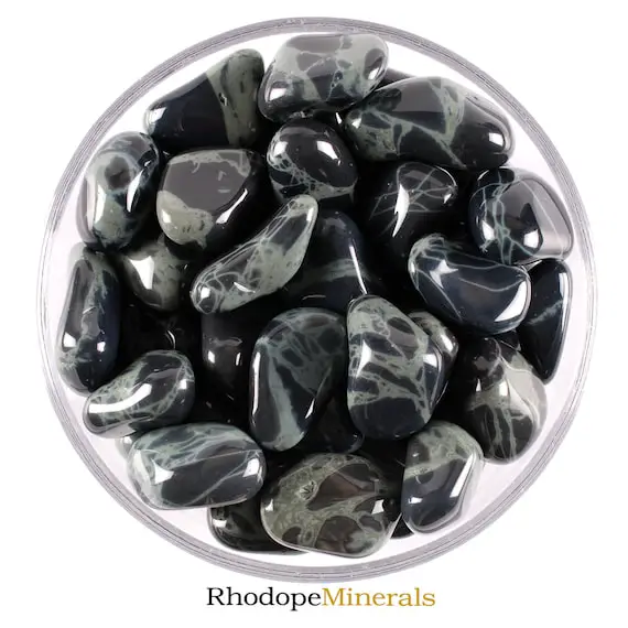 Rare! Obsidian Spider Web Tumbled Stone, Obsidian Spider Web, Tumbled Stones, Stones, Crystals, Rocks, Gifts, Gemstones, Gems, Zodiac Stone