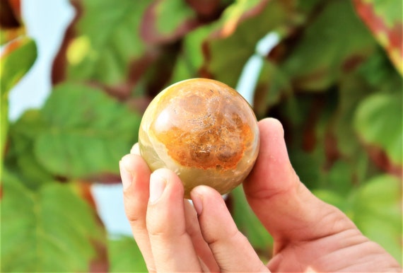 45mm Green Pampas Onyx Crystal Ball Energy Healing Sphere For Chakra Balance Reiki Power Decor Spiritual Awakening Gift Anxiety Relief Ball