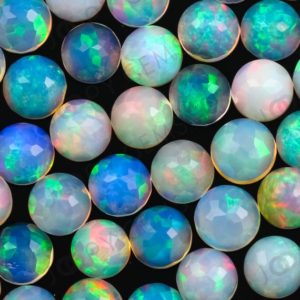 Shop Gemstone Cabochons! White Opal Rose Cut Cabochon 3mm Round – 1 cab | Natural genuine stones & crystals in various shapes & sizes. Buy raw cut, tumbled, or polished gemstones for making jewelry or crystal healing energy vibration raising reiki stones. #crystals #gemstones #crystalhealing #crystalsandgemstones #energyhealing #affiliate #ad