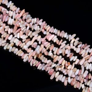 Shop Opal Chip & Nugget Beads! Natural Pink Opal Gemstone Grade AA Stick Pebble Chip 10-17MM Beads BULK LOT 1,2,6,12 and 50 (D71) | Natural genuine chip Opal beads for beading and jewelry making.  #jewelry #beads #beadedjewelry #diyjewelry #jewelrymaking #beadstore #beading #affiliate #ad