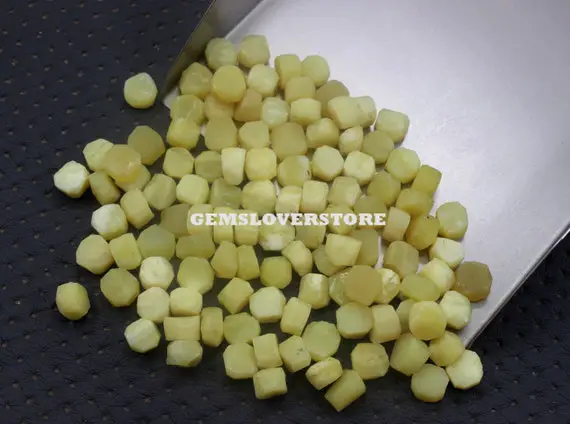25 Pieces Gemstone Rough Size 8-10 Mm Opal Chunk Cluster Raw Healing Crystal Stones ,loose Untreated Opal Rough Yellow Opal Jewelry Rough