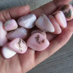 Pink Opal 1 inch + Tumbled Stone T354 | Natural genuine stones & crystals in various shapes & sizes. Buy raw cut, tumbled, or polished gemstones for making jewelry or crystal healing energy vibration raising reiki stones. #crystals #gemstones #crystalhealing #crystalsandgemstones #energyhealing #affiliate #ad