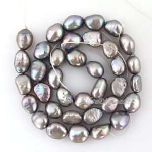 Shop Gemstone Chip & Nugget Beads! 8-9MM Gray Baroque Nugget Pearl Beads,barqoue pearls,Freshwater Pearl Beads.Wholesale pearls for jewelry making–36 Pcs–14 inches–BP006 | Natural genuine chip Gemstone beads for beading and jewelry making.  #jewelry #beads #beadedjewelry #diyjewelry #jewelrymaking #beadstore #beading #affiliate #ad