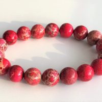 Genuine Red Picture Jasper 12 Mm Beads Bracelet For Man, Woman / Red Unisex Picture Jasper Bracelet | Natural genuine Gemstone jewelry. Buy crystal jewelry, handmade handcrafted artisan jewelry for women.  Unique handmade gift ideas. #jewelry #beadedjewelry #beadedjewelry #gift #shopping #handmadejewelry #fashion #style #product #jewelry #affiliate #ad
