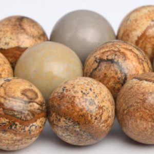 Shop Picture Jasper Round Beads! 16MM Picture Jasper Beads Grade AAA Genuine Natural Gemstone Full Strand Round Loose Beads 15.5" BULK LOT 1,3,5,10 and 50 (103594-970) | Natural genuine round Picture Jasper beads for beading and jewelry making.  #jewelry #beads #beadedjewelry #diyjewelry #jewelrymaking #beadstore #beading #affiliate #ad