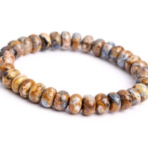 Shop Pietersite Bracelets! ONLY ONE 8×3-6MM Pietersite Beads Yellow Brown Bracelet Grade A+ Genuine Natural Rondelle Gemstone 7" (118539h-4039) | Natural genuine Pietersite bracelets. Buy crystal jewelry, handmade handcrafted artisan jewelry for women.  Unique handmade gift ideas. #jewelry #beadedbracelets #beadedjewelry #gift #shopping #handmadejewelry #fashion #style #product #bracelets #affiliate #ad