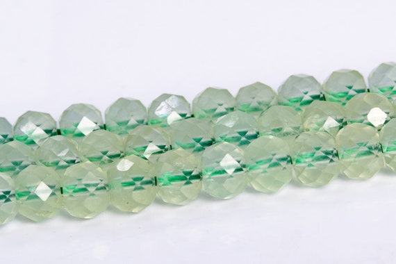 6x4mm Light Green Prehnite Beads Grade Aaa Genuine Natural Gemstone Faceted Rondelle Loose Beads 15" / 7.5" Bulk Lot Options (112912)